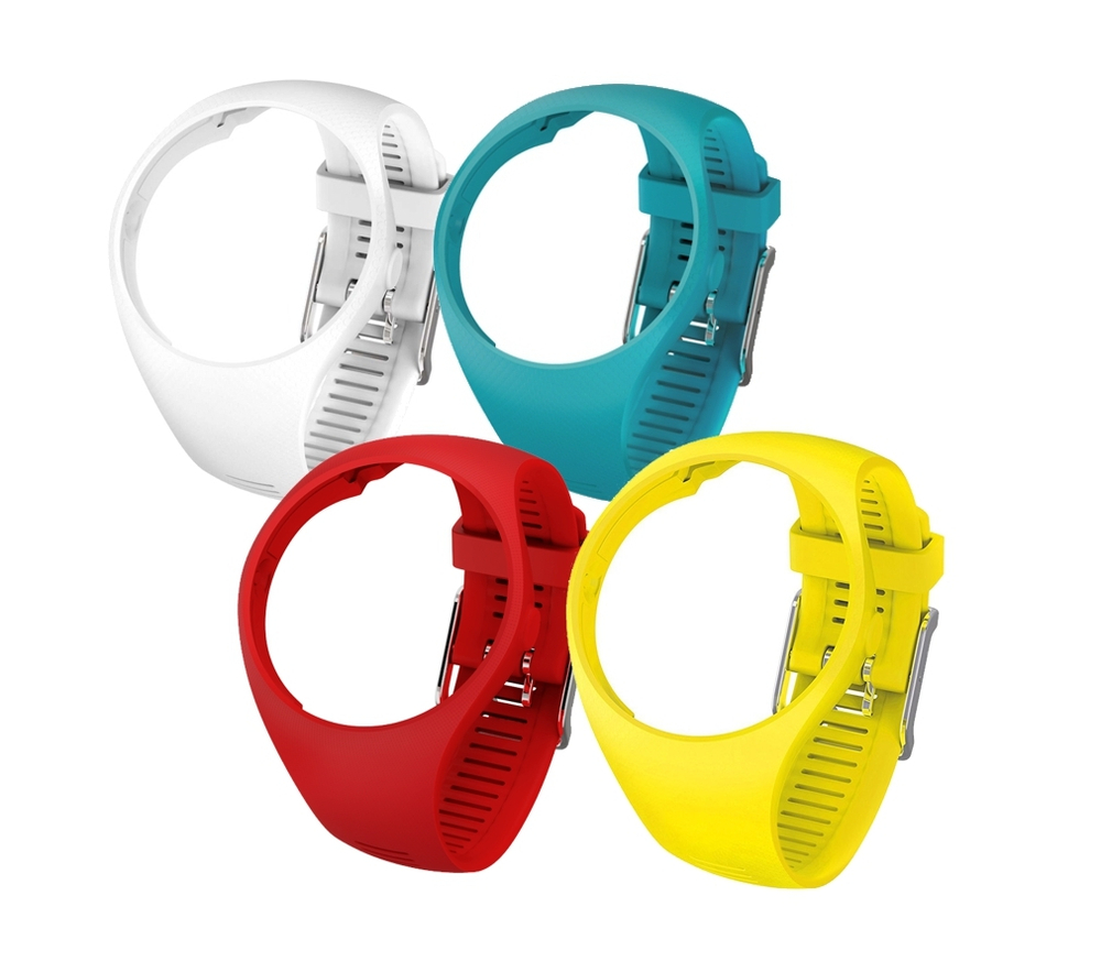 Сменный силиконовый ремешок для POLAR M200 белый, white strap
