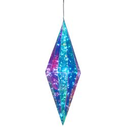 ULD-R506 3АА DIAMOND Светильник декоративный Брильянт. на батарейках 3AA не в-к. 100 светодиодов Белый свет. Цвет корпуса радужный. TM Uniel