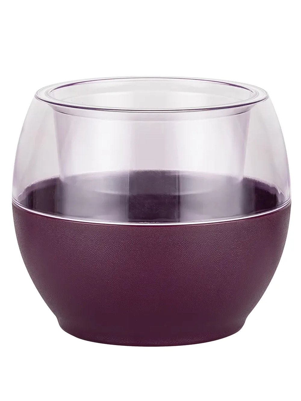 Кашпо для цветов пластиковое 2л d-17 см «Аква» Сливовый