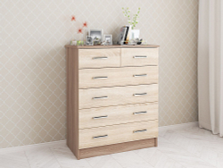 Комод большой Катрин 5, ясень шимо/дуб сонома