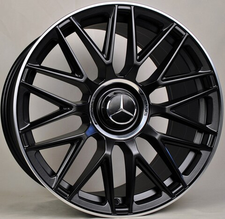 Автодиск STUTTGART 9.5x20/5x112 ET38 D66.6 (TS1118R) MATTE BLACK LIPP (AMG) REAR