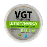 Шпатлевка по дереву VGT Экстра, акриловая, 0,3 кг, белая, ВГТ, 43993