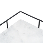 Поднос marm, 33х23 см, белый мрамор