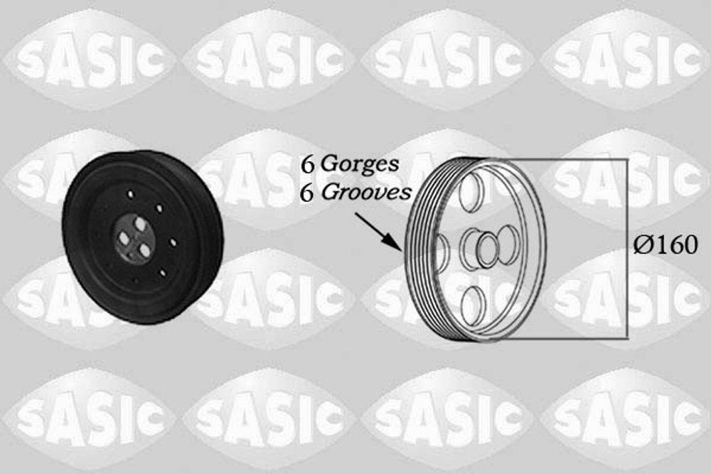 SASIC - 2156033-SAS - Belt Pulley, crankshaft