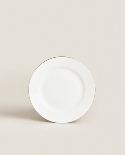 Zara Home тарелка пирожковая из костяного фарфора, цвет золотой, 16.8 см