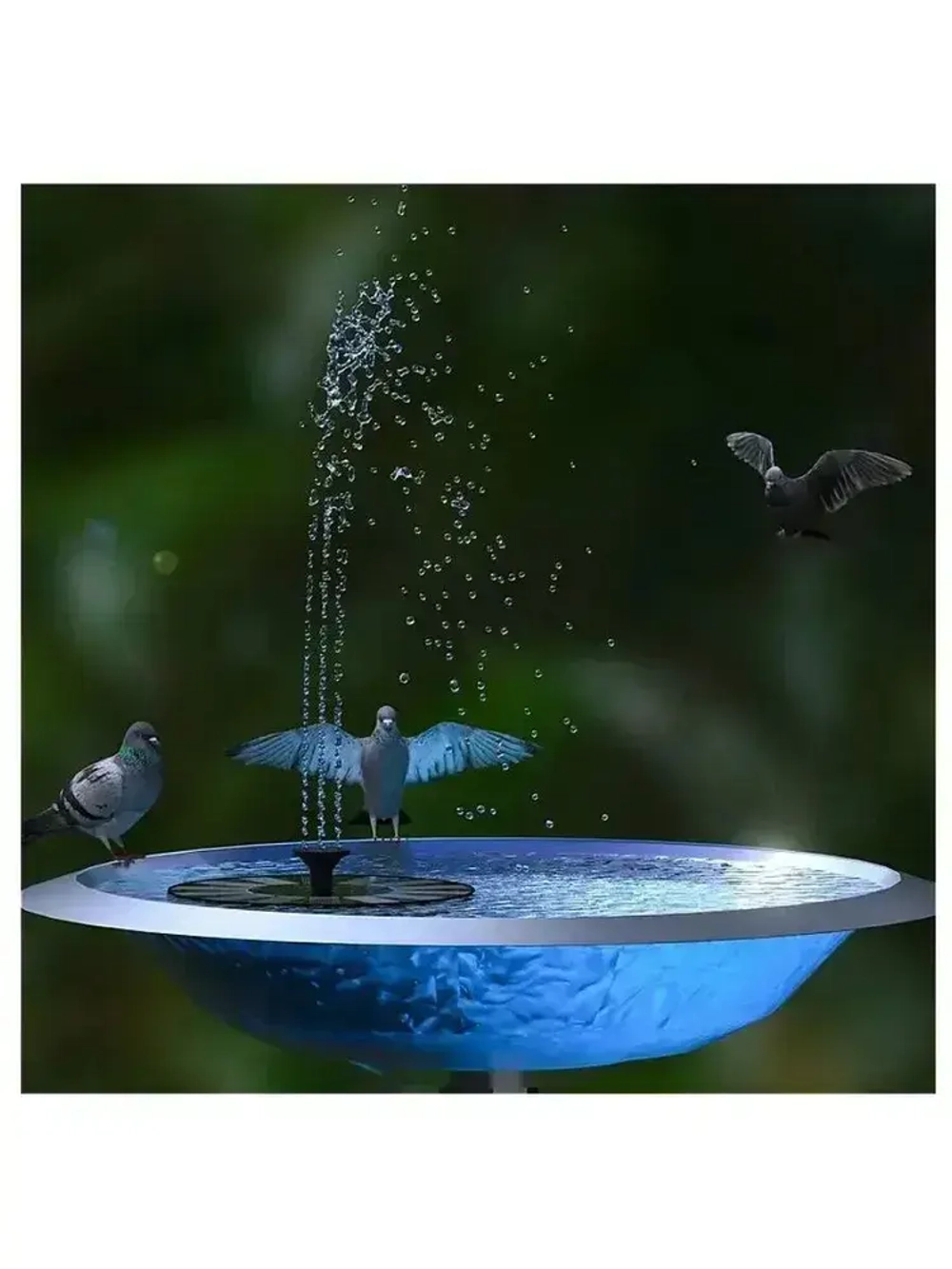 Live Home Фонтан плавающий садовый на солнечной батарее Mingtu MT-228 / Уличный фонтанчик для пруда, бассейна
