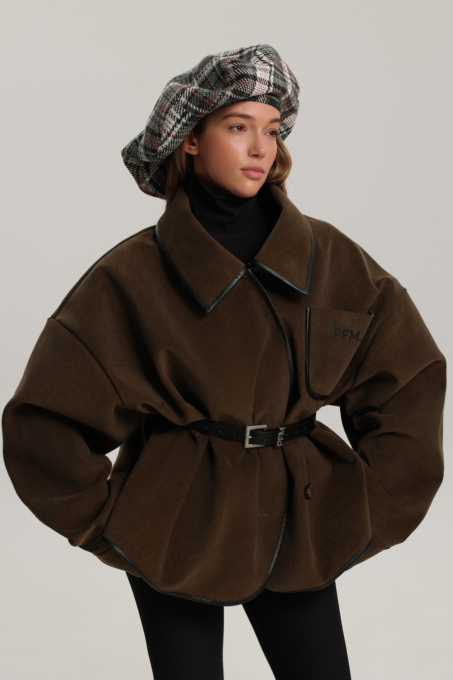 Бомбер двусторонний из вельвета