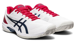 Мужские кроссовки теннисные Asics Court Speed FF Clay - white/mako blue
