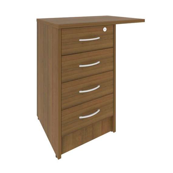 Riva Тумба приставная c фолдингом (с замком, 4 ящика, универсальная левая/правая) А.ТП-4.3F-S