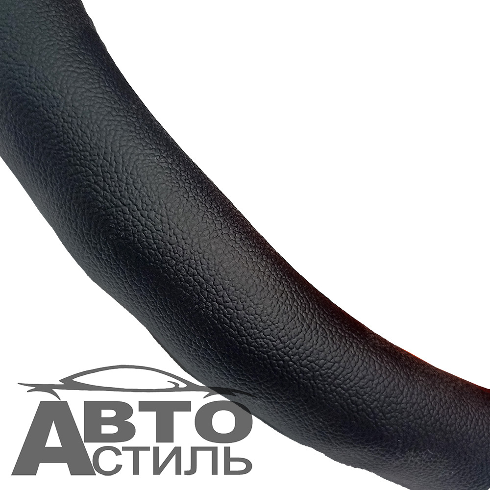 Оплетка на руль круглая NEW GALAXY/ЕРМАК 708110 размер М черная, кожа