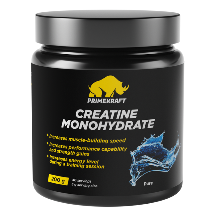 Креатин моногидрат  &quot;Без вкуса&quot;, Creatine Monihydrate Pure, Prime Kraft, 200 г