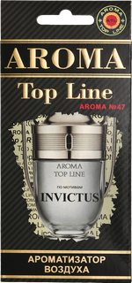 Ароматизатор для автомобиля AROMA TOP LINE №47 INVICTUS картон