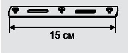 Кронштейн потолочный трехрядный для профиля