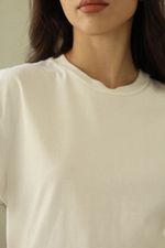 футболка свободного кроя из плотного хлопка