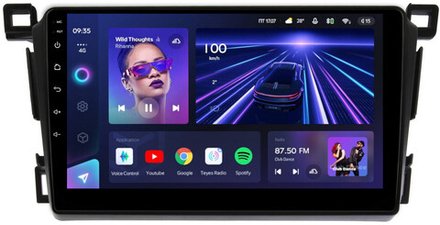Магнитола для Toyota RAV4 40 2012-2019 (рамка 9) - Teyes CC3L на Android 10, 8-ядер, CarPlay, 4G SIM-слот
