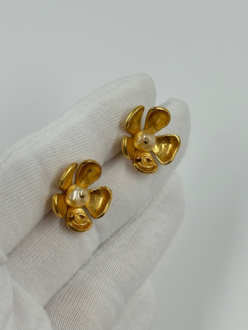 Серьги Цветы Chanel