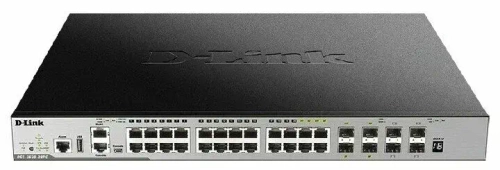 Сетевое оборудование D-Link DGS-3630-28TC A2ASI PROJ Управляемый L3 коммутатор, стек, 20x1000Base-T, 4x10GBase-X SFP+, 4xCombo 1000Base-T SFP, ПО SI