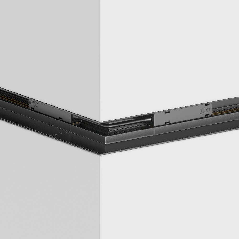 Угол внешний для встраиваемого магнитного шинопровода Maytoni Gravity TRX010OCL-22B