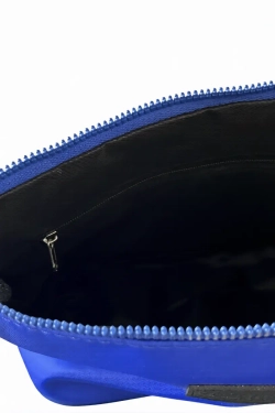 Сумка женская через плечо из нейлона синяя QOZA