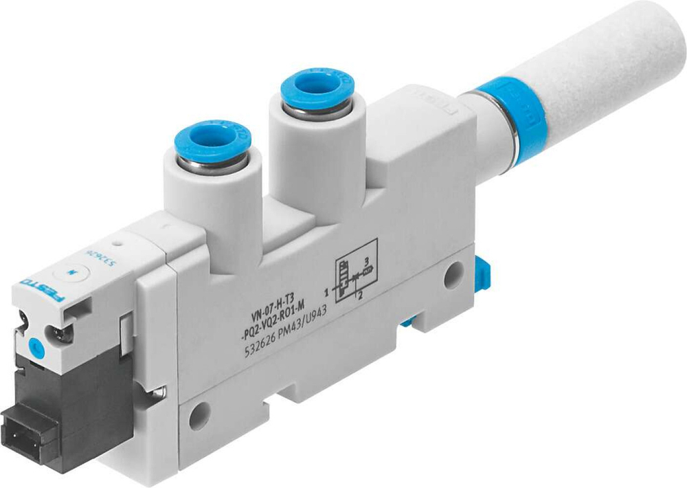 Эжектор базовый вакуумный электро-пневматический Festo VN-05-L-T3-PQ2-VQ2-RO1-M