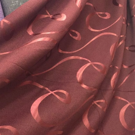 Блэкаут рогожка "Петля" бордовая оптом. Ш-280 см.