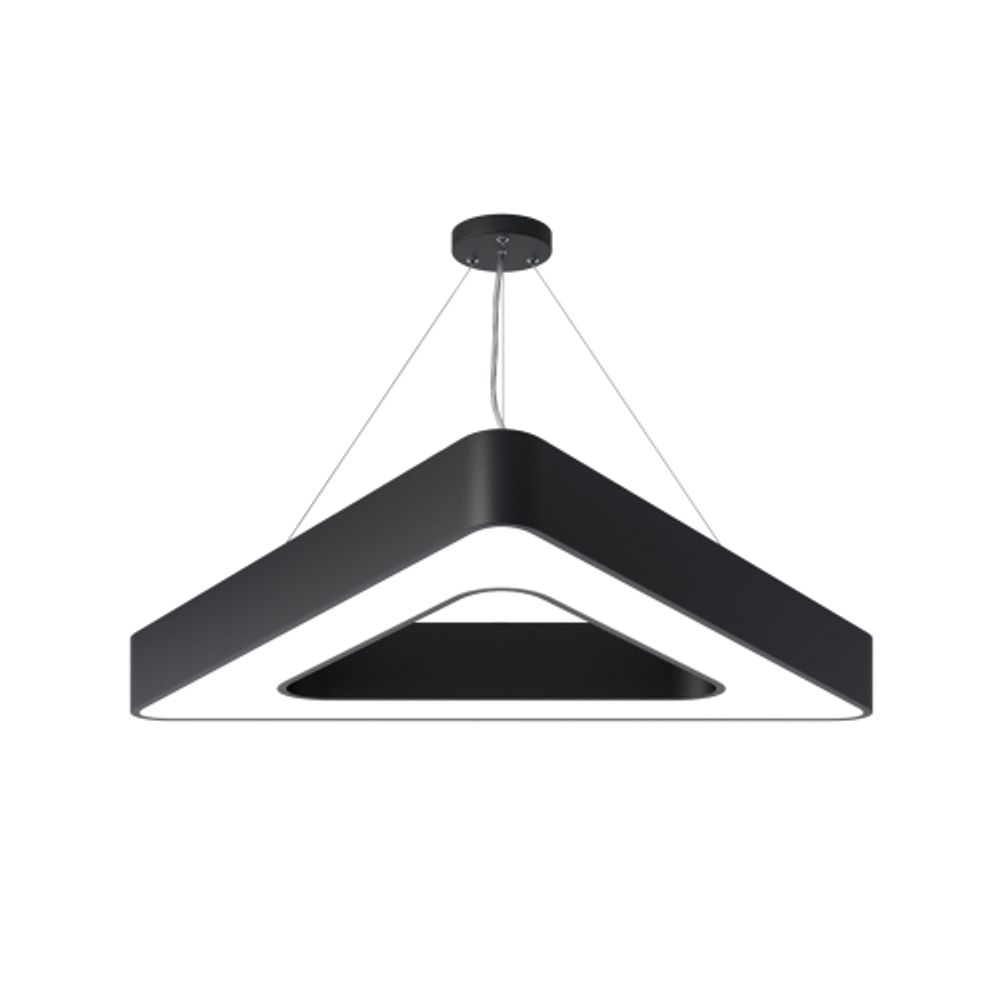 Светильник LED ЭРА Geometria SPO-154-B-40K-042 Delta 42Вт 4000К 3500Лм IP40 800*800*80 черный подвесной | Декоративные светильники Geometria