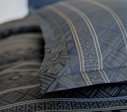 Постельное белье 2 спальное евро Blanc des Vosges Allegro Bleu Corinthe Франция премиум