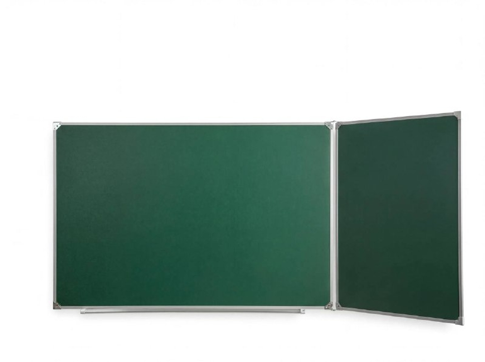 Двухэлементная(П) магнитная полимерная школьная доска 2250х1000 комбинированная(мел\маркер)