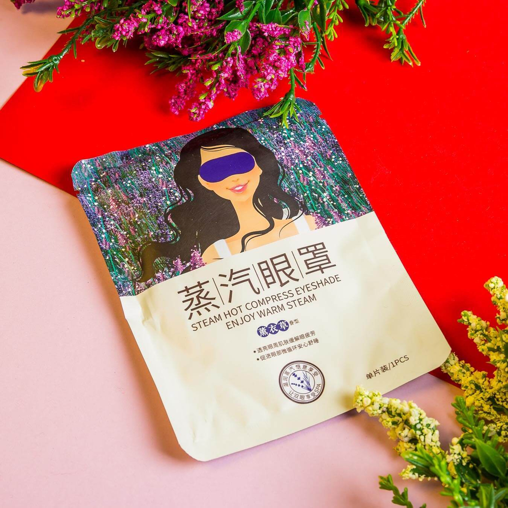 Горячая маска на глаза с лавандой