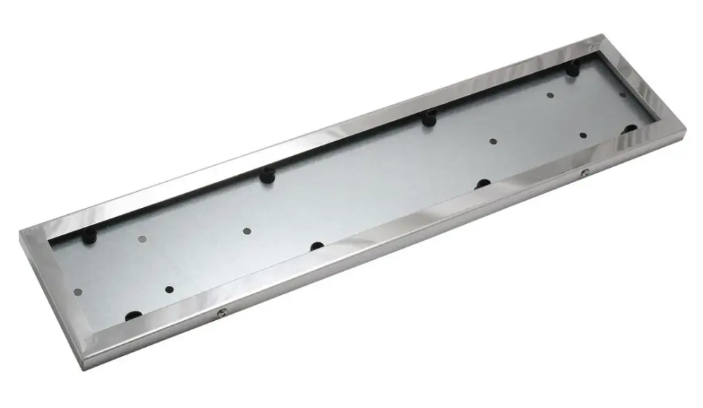 Рамка для номера нержавейка 1шт (Stainless steel) HJ-PF001