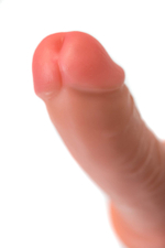 ToyFa RealStick CALIBER, 20 см – телесный реалистичный фаллоимитатор на присоске, диаметр 4 см, совместим с аксессуарами