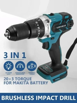 Шуруповерт Voraca 13MM, От аккумулятора, 21 В (без АКБ и ЗУ)