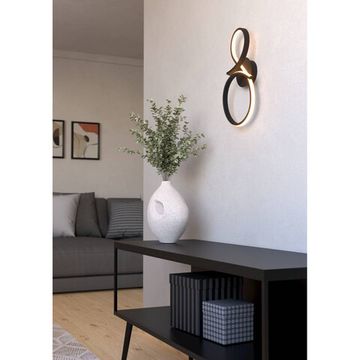 Светодиодный настенный светильник LED 11,4W 3000К 901268 чёрный Serpins Eglo