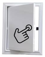 Люк сантехнический ревизионный 200х400 мм с замком защелкой