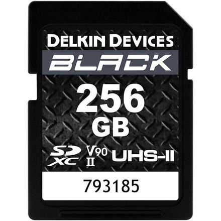 Карта памяти Delkin Devices Black SDXC 256GB UHS-II U3 V90, R/W 300/250 МБ/с