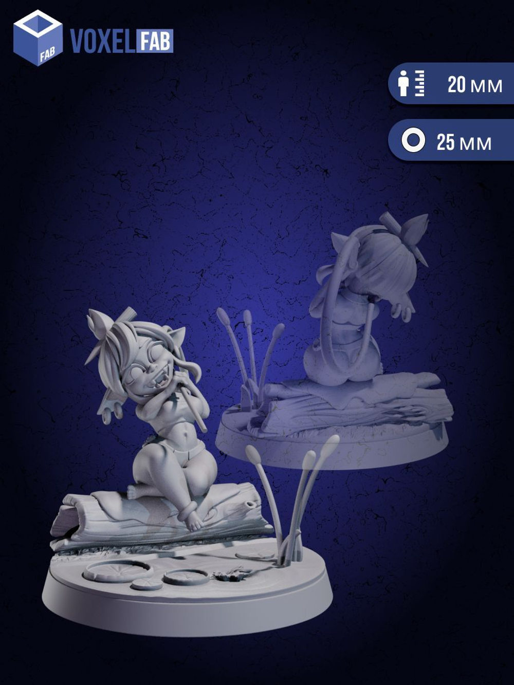 Озорницы Леса. Орки +18. Фигурки под покрас, DnD и настольных игр