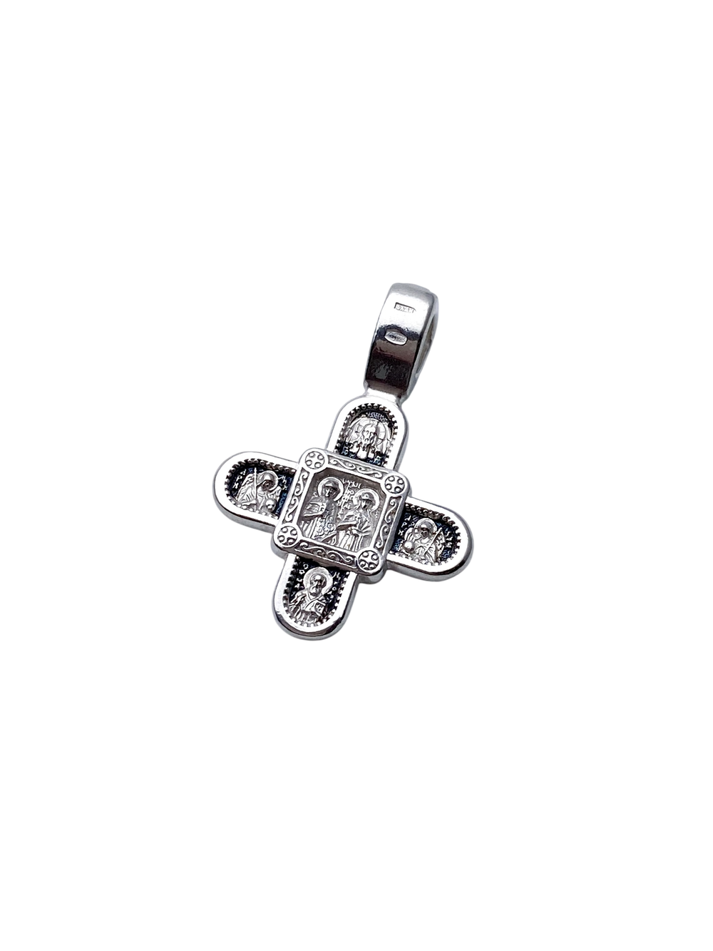 Крест из серебра/Чернение