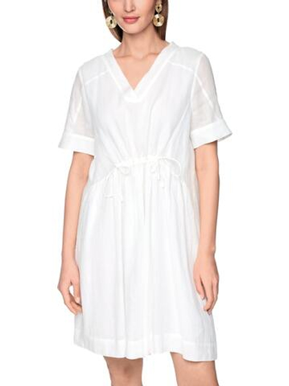 Marc Cain Платье из рами с кулиской на талии