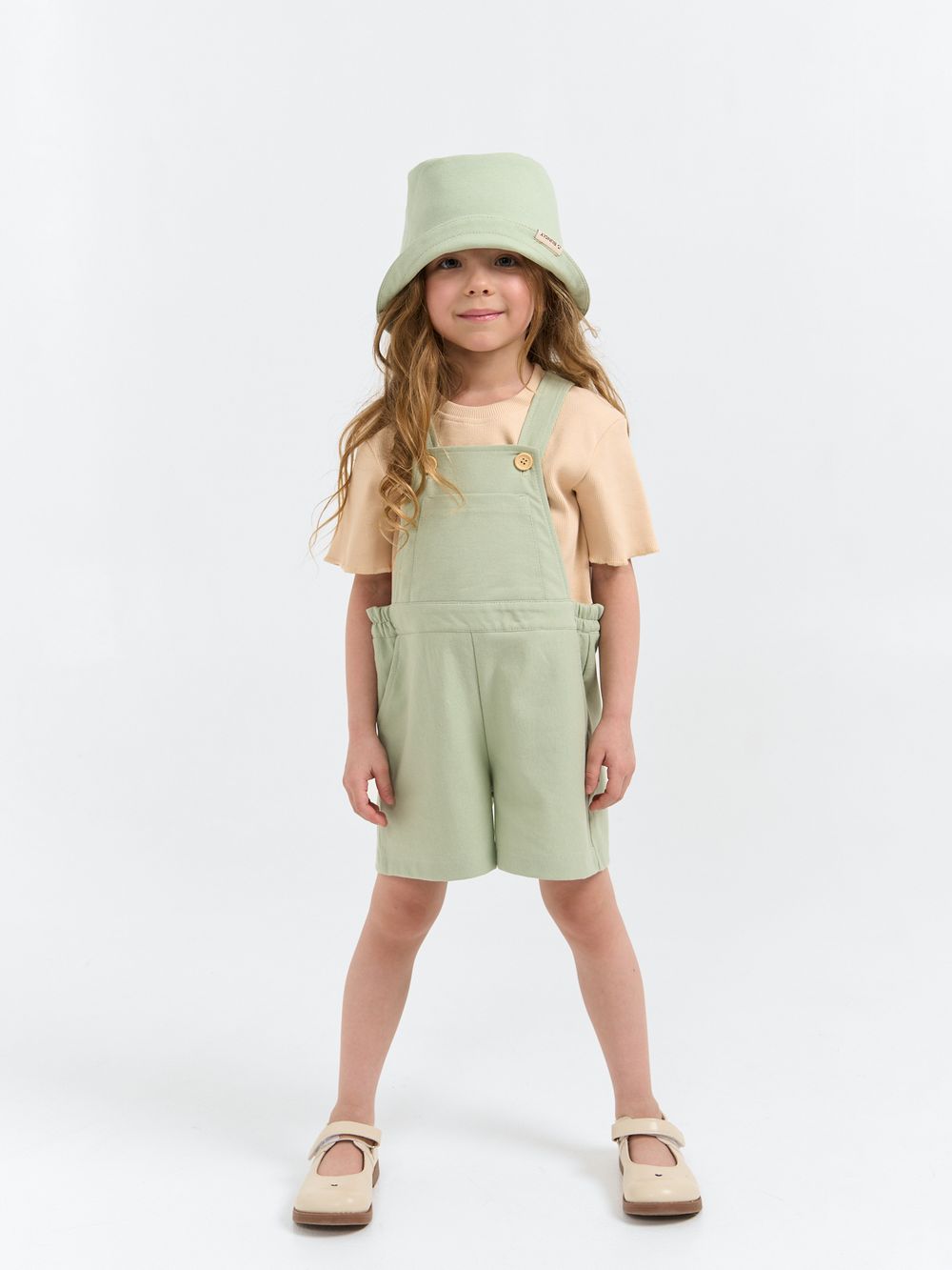 Полукомбинезон из джинскота "Шалфей"