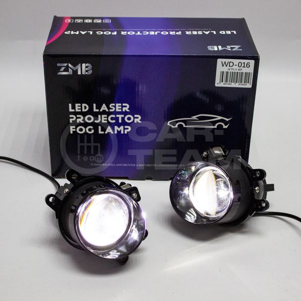 Противотуманные фары (ПТФ) WD-016 Toyota Land Cruiser, Camry, Rav4, Alphard, Avensis, Lexus LX570, GS, IS, RX "ZMB" лазерные с Bi-LED модулем, белый/желтый свет