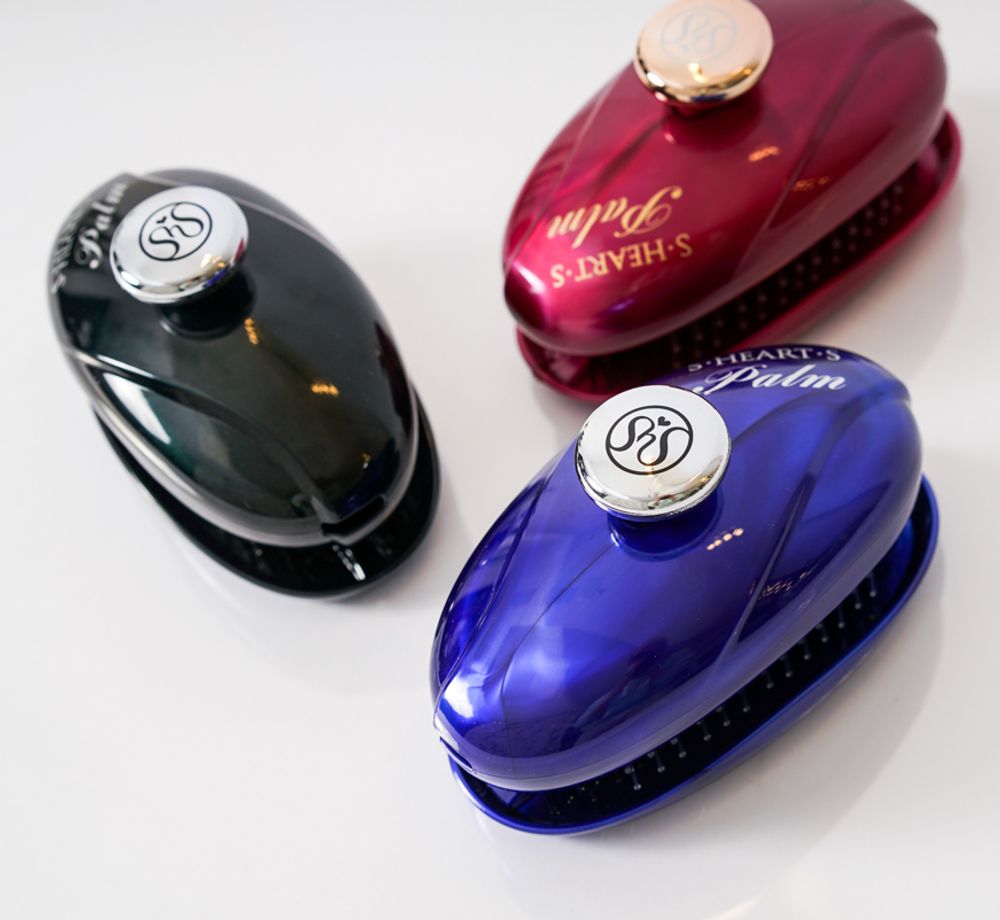 S-HEART-S Расческа Scalp Brush Palm (чёрная)