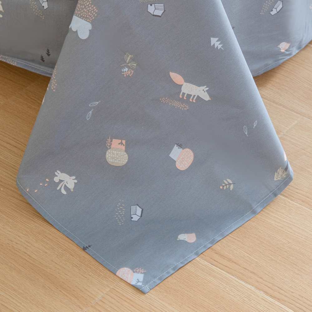 Комплект постельного белья Сатин с Одеялом Young 100% хлопок на резинке OBKR019