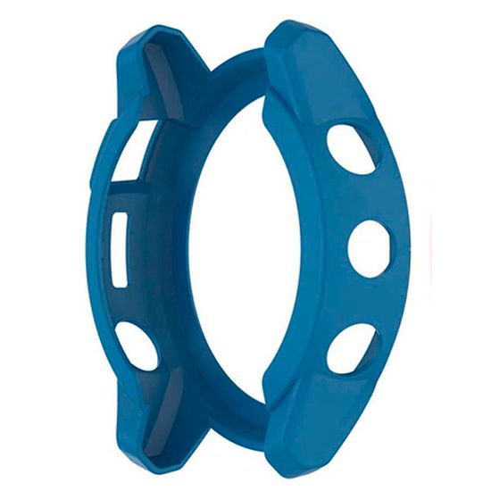 Защитный бампер чехол для часов Garmin Fenix 7X, Tactix 7 / 7 Pro, Enduro 2 материал TPU (Синий)