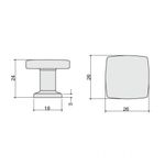 Ручка-кнопка, отделка черный матовый