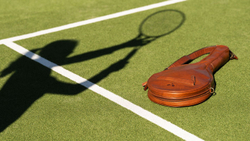 Чехол для ракетки Hildebrand Leather Tennis Case - cognac