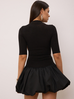 Вечернее мини платье баллон праздничное