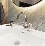 Смеситель для умывальника 1/2 кер. MIXLINE ML30-042 "Classic" высокий излив