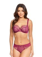 Трусы-слипы Ornella с высоким вырезом по линии бедра (Размер: 44) (Цвет: малиновый)