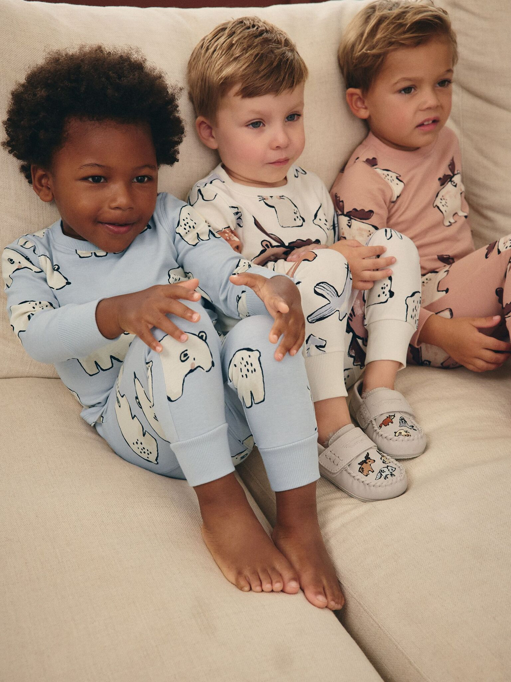 Пижама для мальчика Next B33-882, 3 шт., Бежевый, Голубой