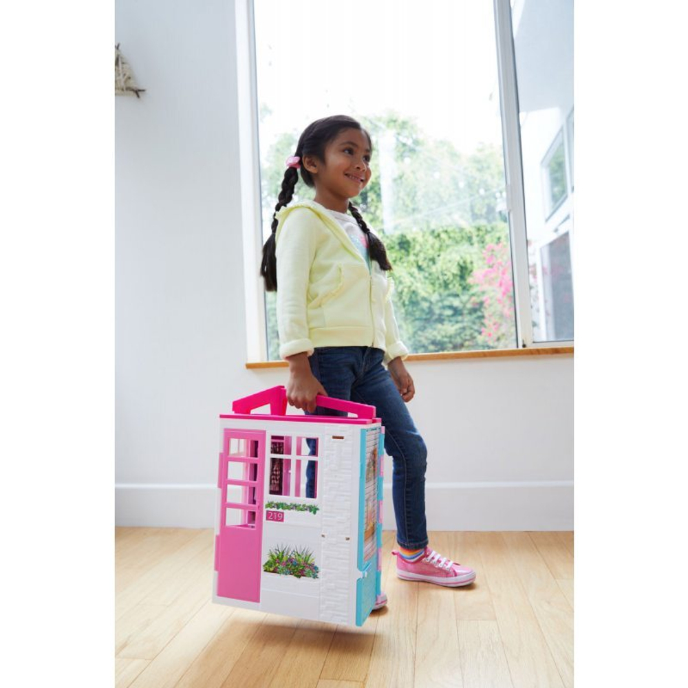 Barbie Dollhouse складной кукольный домик FXG54